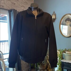 Calvin Klein Collection Black Bomber Jacket